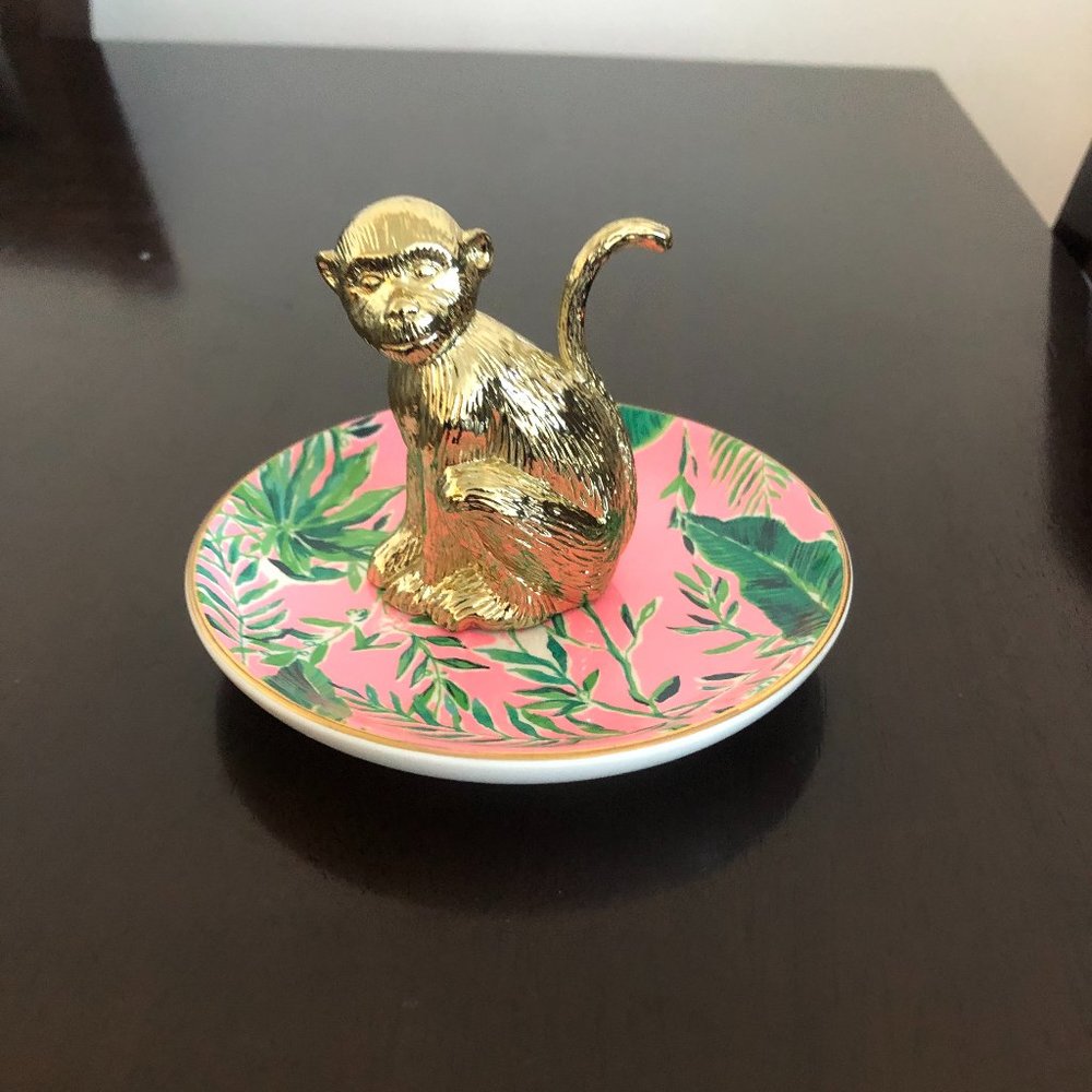 NWT Lily Pulitzer Chimpoiserie Ring Holder